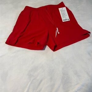 lululemon athletica Red Swim Trunks 5” lined
